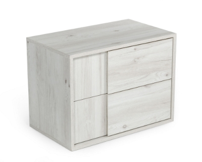 Picture of Nova Domus Asus - Italian Modern White Washed Oak Nightstand