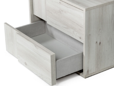 Picture of Nova Domus Asus - Italian Modern White Washed Oak Nightstand