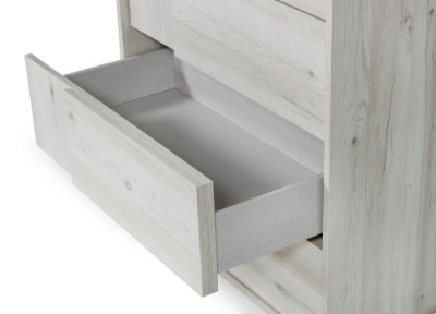 Picture of Nova Domus Asus - Italian Modern White Washed Oak Chest