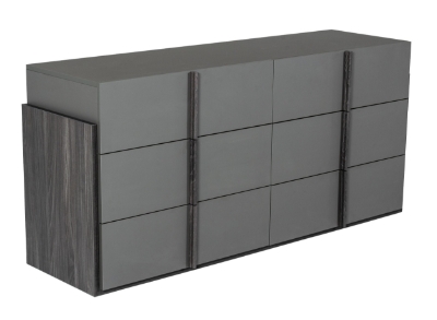 Picture of Nova Domus Lucia - Italian Modern Elm and Matte Grey Dresser