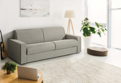 Picture of Modrest Made in Italy Urrita - Modern Gray Fabric Sofa Bed w/ Queen Size Mattress