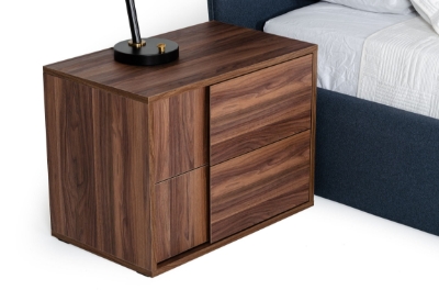 Picture of Nova Domus Asus - Italian Modern Walnut Nightstand