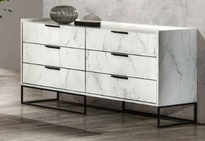 Picture of Nova Domus Marbella - Italian Modern White Marble Dresser