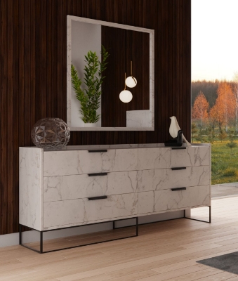 Picture of Nova Domus Marbella - Italian Modern White Marble Dresser