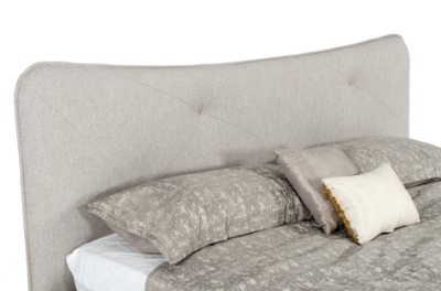 Picture of Modrest Alessia - Queen Italian Modern Light Grey Upholstered Bed