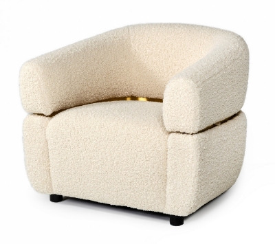 Picture of Divani Casa Gannet - Glam Beige Fabric Chair