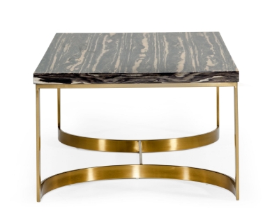 Picture of Modrest Greely - Glam Black and Gold Marble Coffee Table