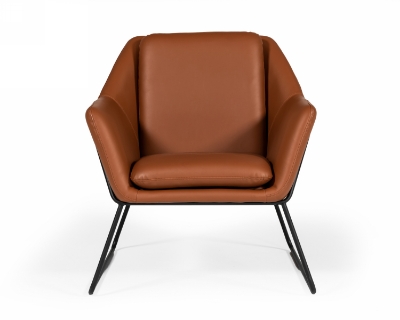 Picture of Modrest Jennifer - Industrial Brown Eco-Leather Accent Chair