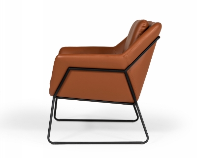 Picture of Modrest Jennifer - Industrial Brown Eco-Leather Accent Chair