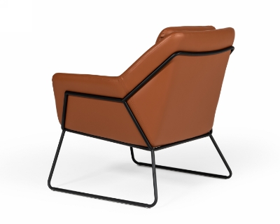 Picture of Modrest Jennifer - Industrial Brown Eco-Leather Accent Chair