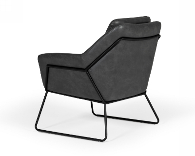 Picture of Modrest Jennifer - Industrial Dark Grey Eco-Leather Accent Chair