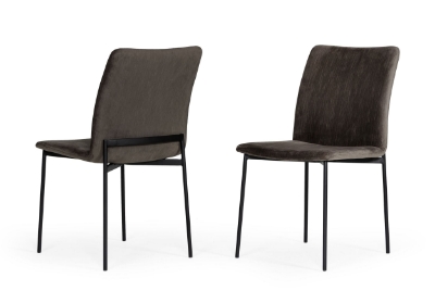 Picture of Modrest Maggie - Modern Black and Brown Dining Chair (Set of 2)