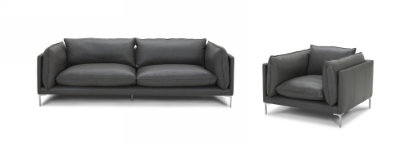 Picture of Divani Casa Harvest - Modern Grey Full Leather Sofa