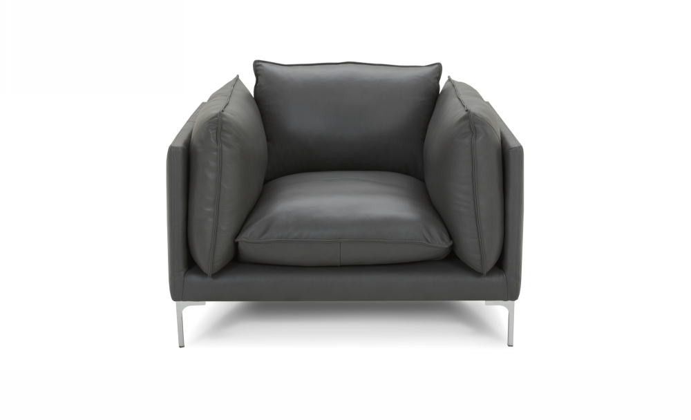 Picture of Divani Casa Harvest - Modern Grey Full Leather Chair