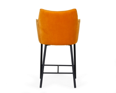 Picture of Modrest Exodus - Modern Orange Velvet Counter Stool