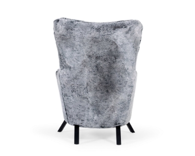 Picture of Modrest Findon - Glam Grey Faux Fur Accent Chair