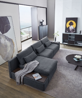 Picture of Divani Casa Paseo - Modern Grey Modular Sectional Sofa