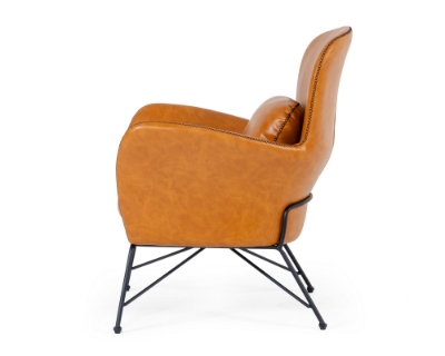 Picture of Modrest Kirk - Modern Brown Eco-Leather Accent Chair 