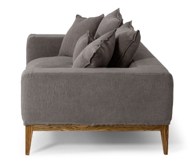 Picture of Divani Casa Corina - Modern Grey Linen Loveseat