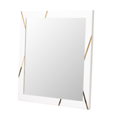 Picture of Modrest Nixa - Modern White & Gold Mirror