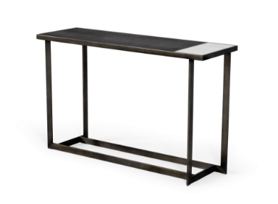 Picture of Modrest Fargo - Modern Ceramic & Grey Walnut Console Table