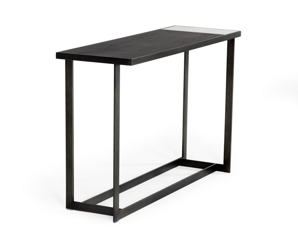 Picture of Modrest Fargo - Modern Ceramic & Grey Walnut Console Table