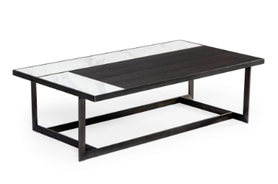 Picture of Modrest Fargo - Modern Ceramic & Grey Walnut Coffee Table