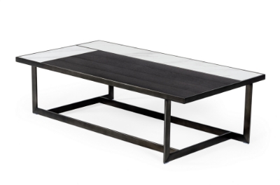 Picture of Modrest Fargo - Modern Ceramic & Grey Walnut Coffee Table