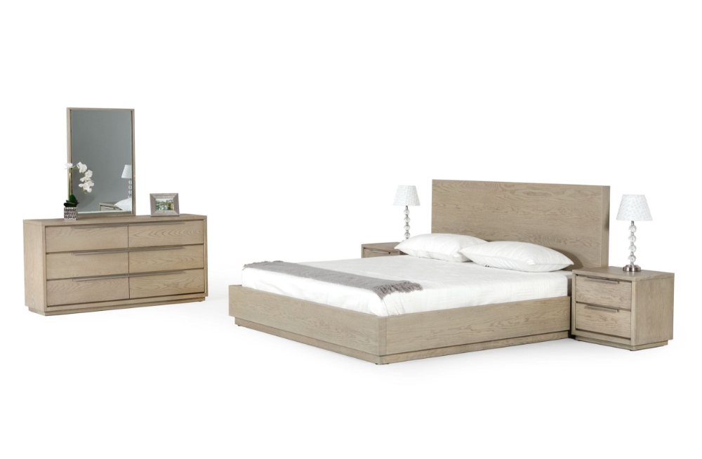 Picture of Modrest Samson - Contemporary Grey and Silver Bed