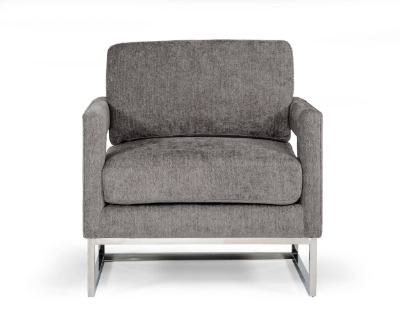 Picture of Modrest Edna - Modern Dark Grey Fabric Accent Chair