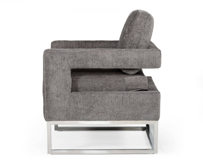 Picture of Modrest Edna - Modern Dark Grey Fabric Accent Chair