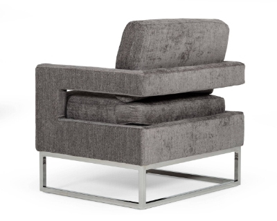 Picture of Modrest Edna - Modern Dark Grey Fabric Accent Chair