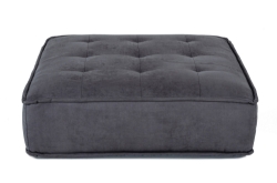 Picture of Divani Casa Nolden - Waterproof Dark Grey Fabric Ottoman