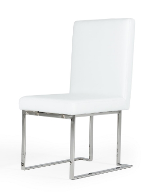 Picture of Modrest Fowler - Modern White Leatherette Dining Chair Set of 2