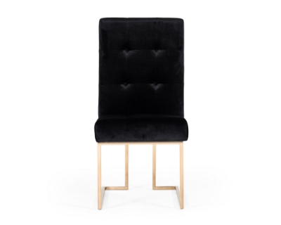 Picture of Modrest Legend - Modern Black & Rosegold Dining Chair (Set of 2)