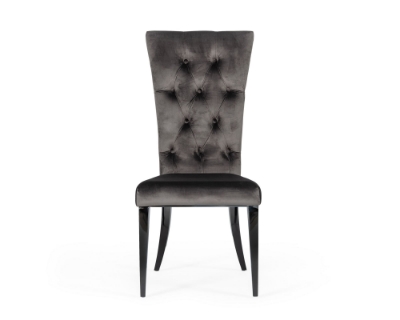 Picture of Modrest Darley - Modern Grey Velvet Dining Chair Set of 2