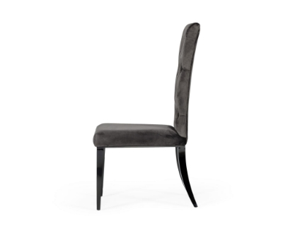 Picture of Modrest Darley - Modern Grey Velvet Dining Chair Set of 2