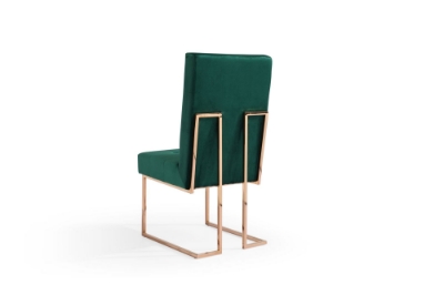 Picture of Modrest Legend Modern Green Velvet & Rosegold Dining Chair (Set of 2)