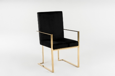 Picture of Modrest Fowler - Modern Black Velvet Dining Chair