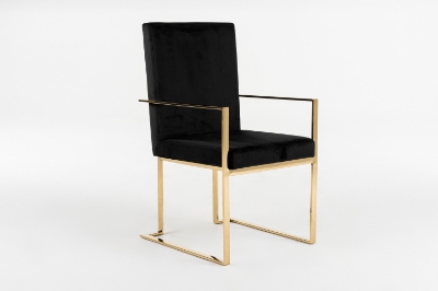 Picture of Modrest Fowler - Modern Black Velvet Dining Chair