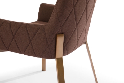 Picture of Modrest Robin - Modern Brown & Brass Dining Chair