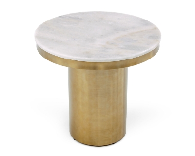 Picture of Modrest Rocky - Glam White & Gold End Table