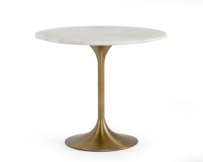 Picture of Modrest Collins - Glam White Marble & Gold Dining Table