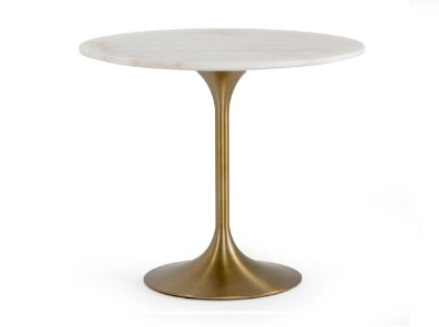 Picture of Modrest Collins - Glam White Marble & Gold Dining Table