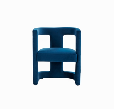 Picture of Modrest Kendra - Modern Blue Fabric Accent Chair