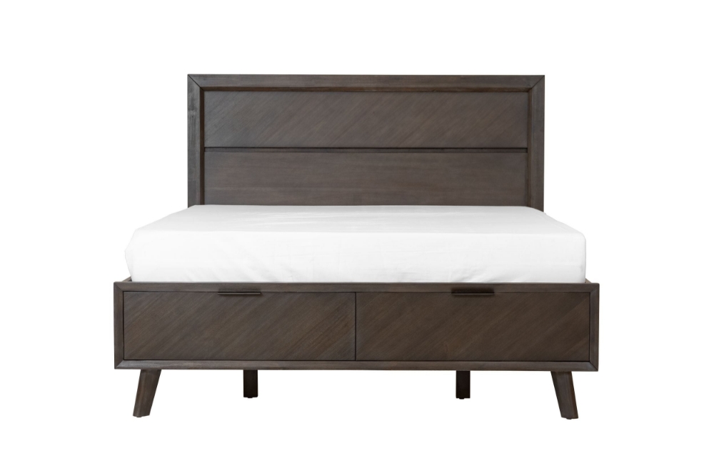 Picture of Modrest Roger - Queen Mid-century Acacia Bed