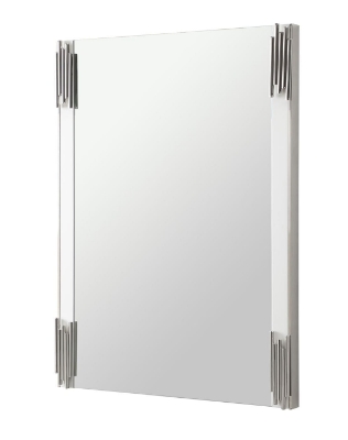 Picture of Modrest Token - Modern White & Stainless Steel Mirror