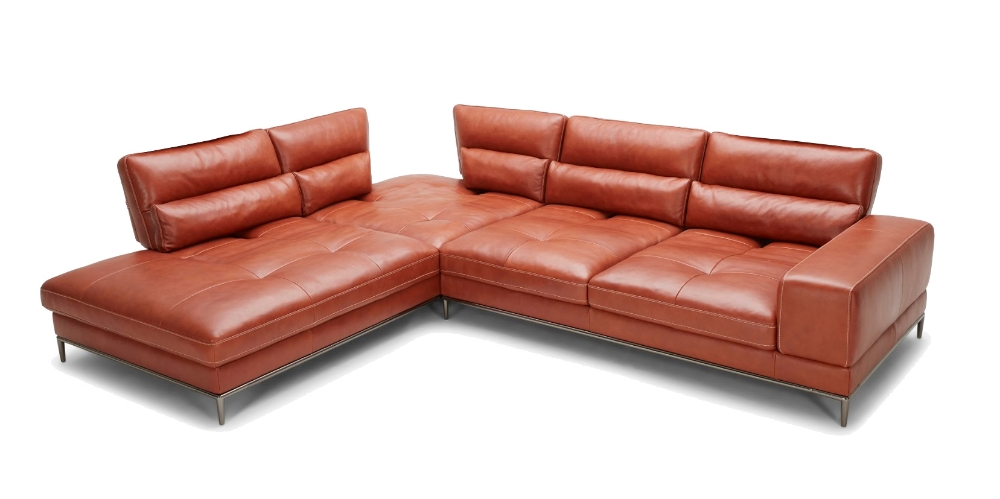 Picture of Divani Casa Kudos - Modern Cognac LAF Chaise Sectional Sofa