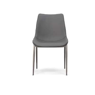 Picture of Modrest Frasier - Modern Grey Eco-Leather Dining Chair (Set of 2)