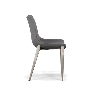 Picture of Modrest Frasier - Modern Grey Eco-Leather Dining Chair (Set of 2)